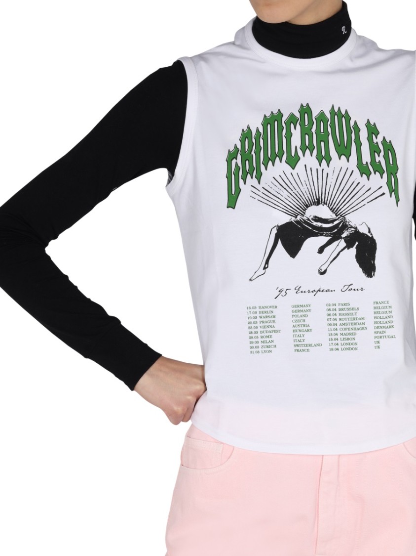 Raf Simons Layered Roll-Neck Top Wit