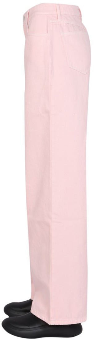 Raf Simons High Waisted Wide Leg Pants Neutraal
