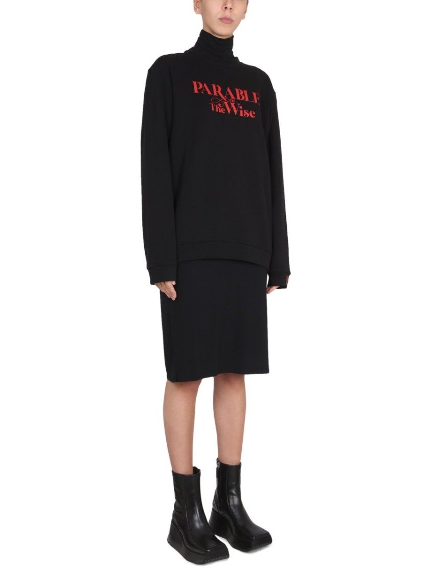 Raf Simons Relaxed Fit Sweatshirt Zwart