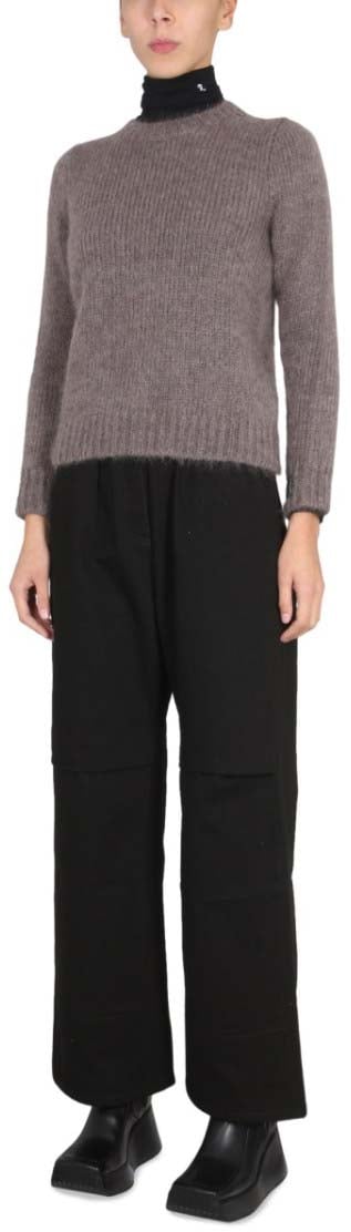 Raf Simons Mohair Crewneck Sweater Zwart