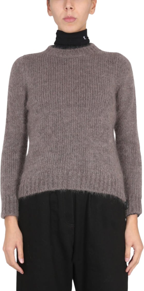 Raf Simons Mohair Crewneck Sweater Zwart