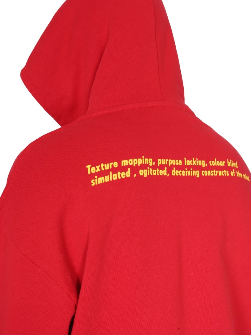 Raf Simons Relaxed Fit Hoodie Rood