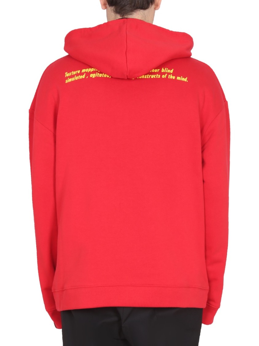 Raf Simons Relaxed Fit Hoodie Rood