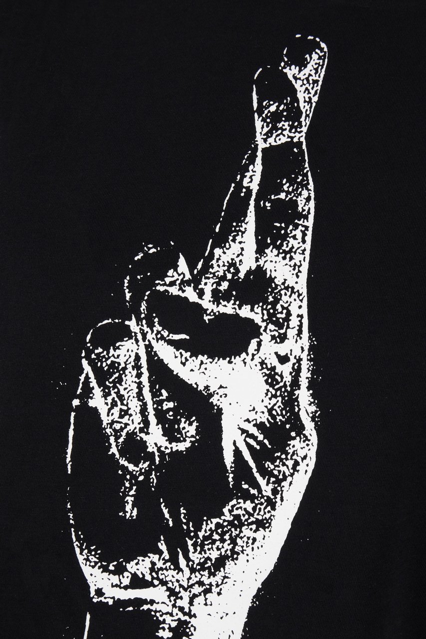 Raf Simons Raf Simons Black cotton t-shirt Zwart