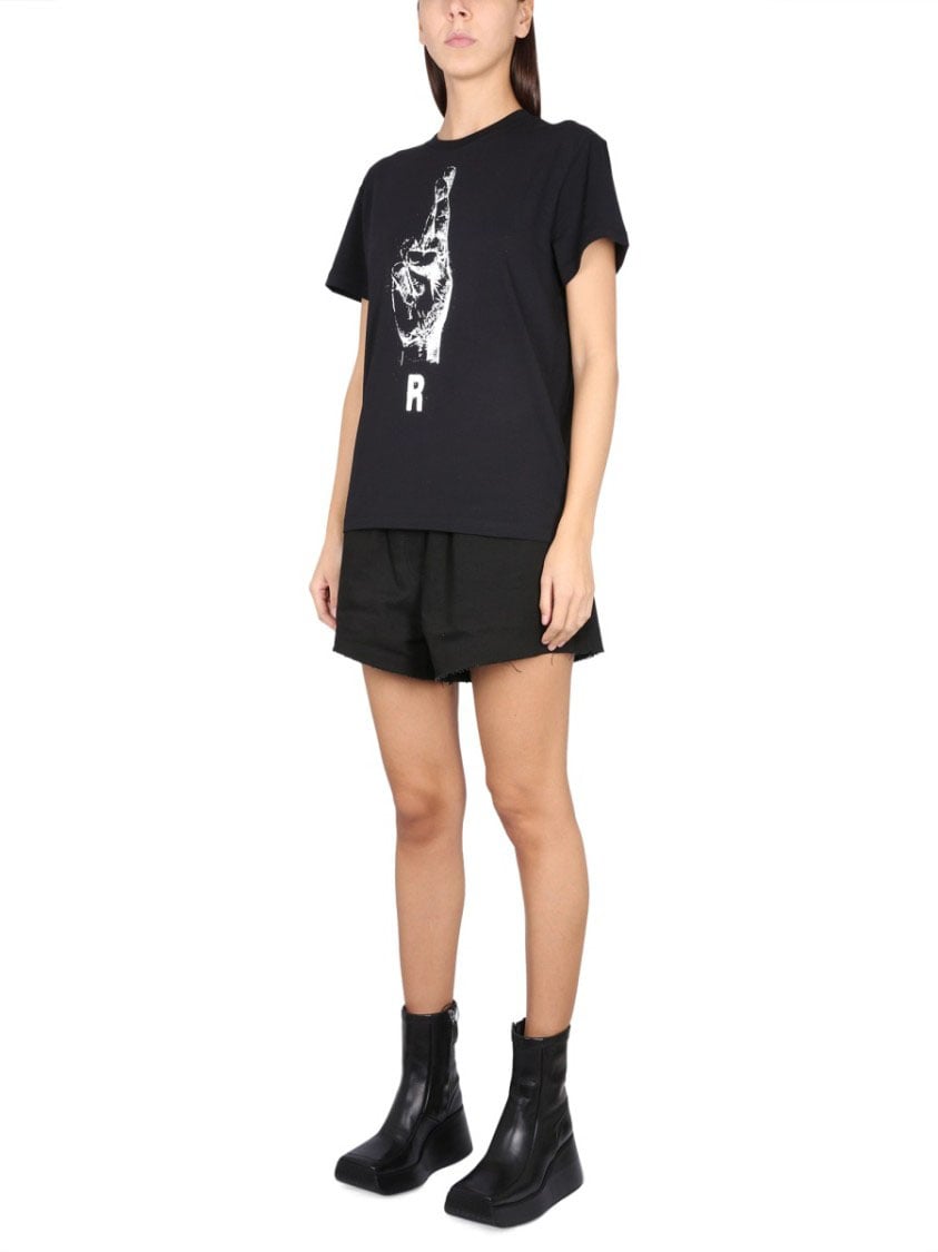 Raf Simons Relaxed Fit Crewneck T-Shirt Zwart