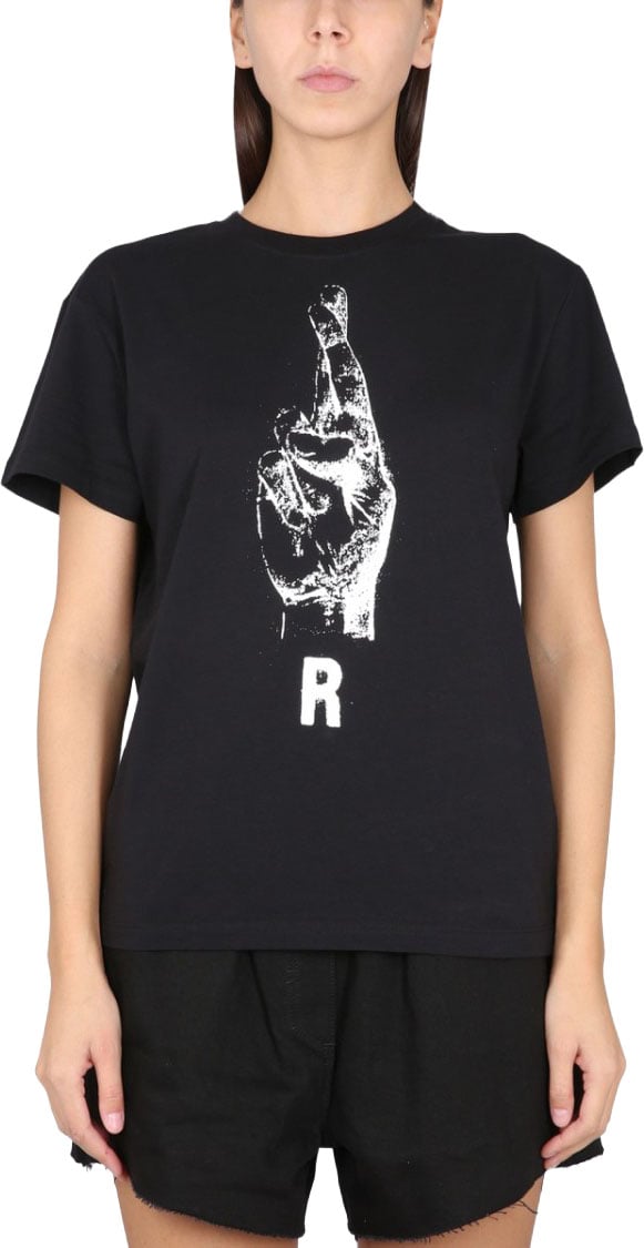 Raf Simons Relaxed Fit Crewneck T-Shirt Zwart
