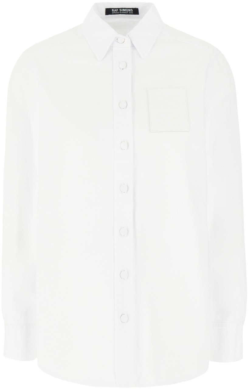 Raf Simons Raf Simons White poplin shirt Wit