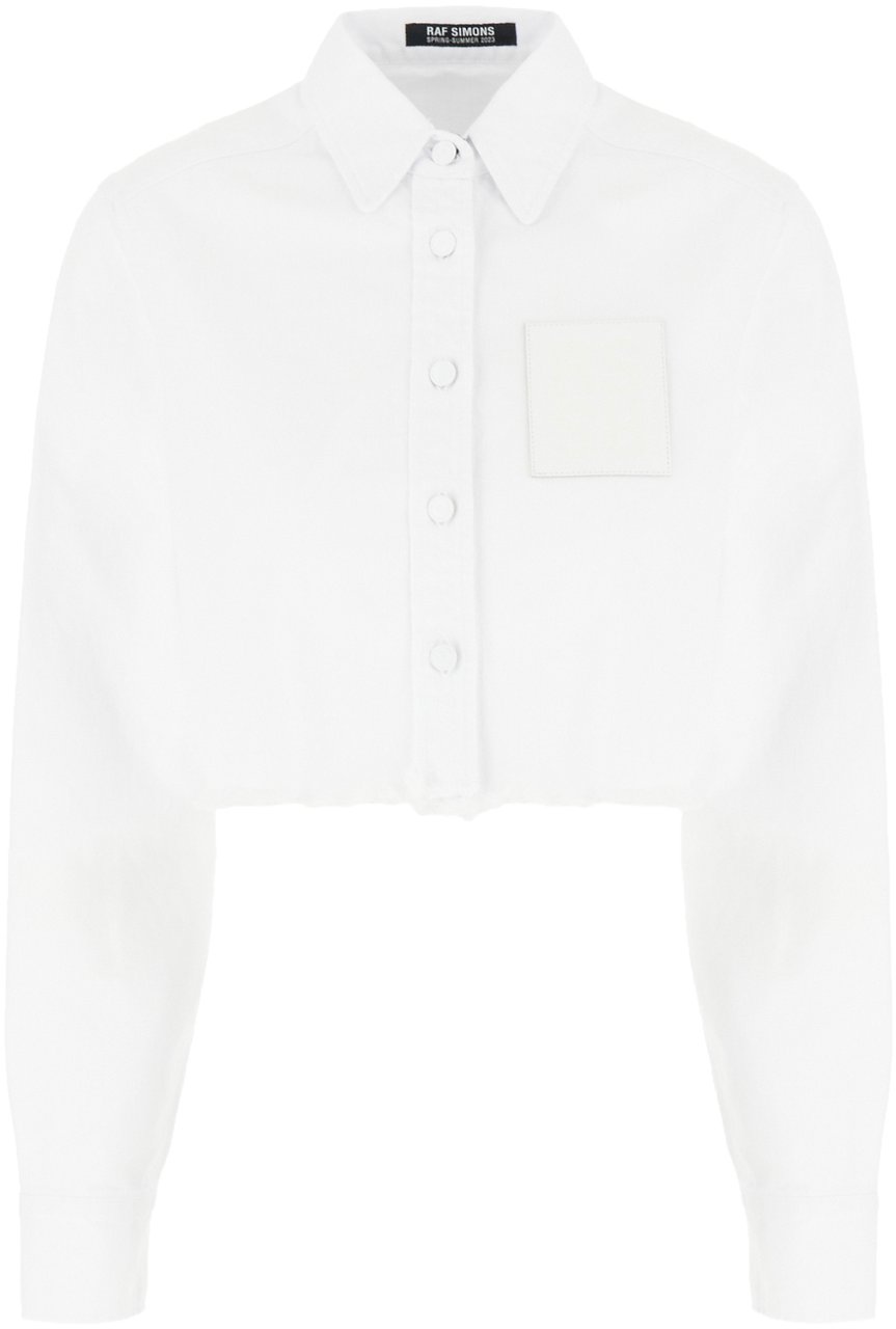 Raf Simons Raf Simons White piquet shirt Wit