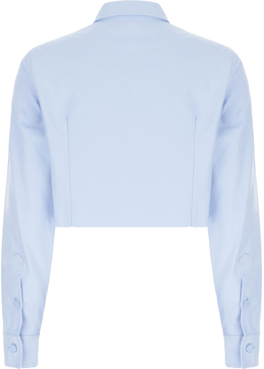 Raf Simons Raf Simons Light blue piquet shirt Lichtblauw