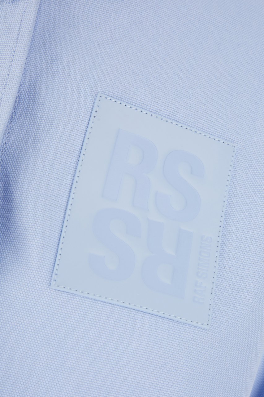 Raf Simons Raf Simons Light blue piquet shirt Lichtblauw