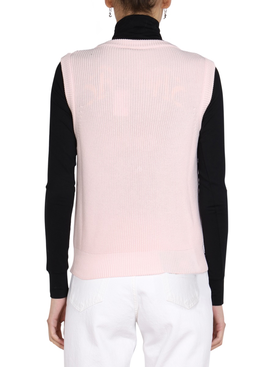 Raf Simons KNITTED VEST Roze