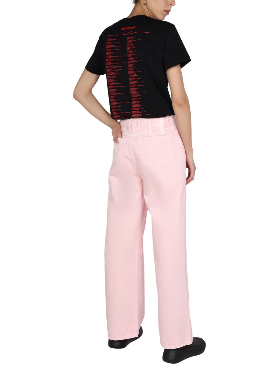 Raf Simons WIDE LEG PANTS Roze