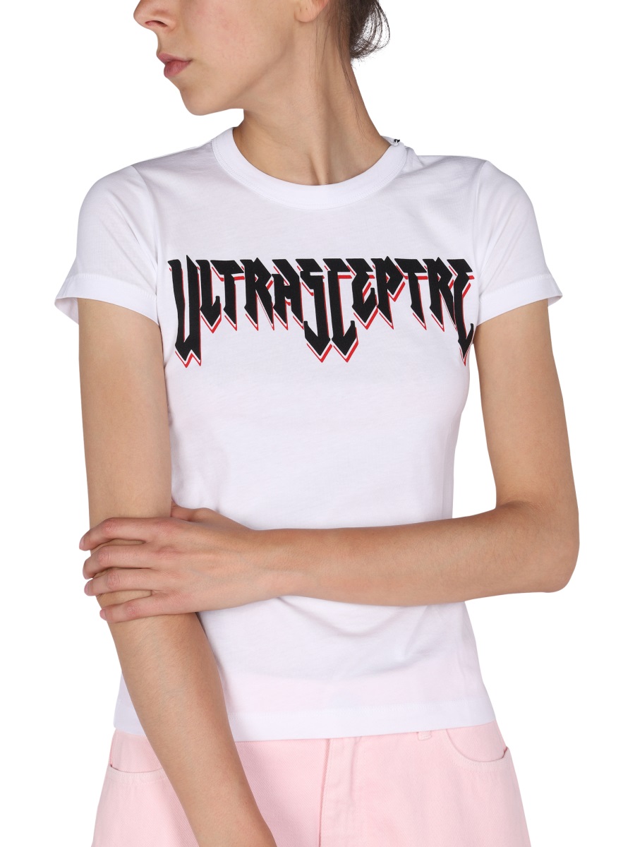 Raf Simons LOGO PRINT T-SHIRT Wit