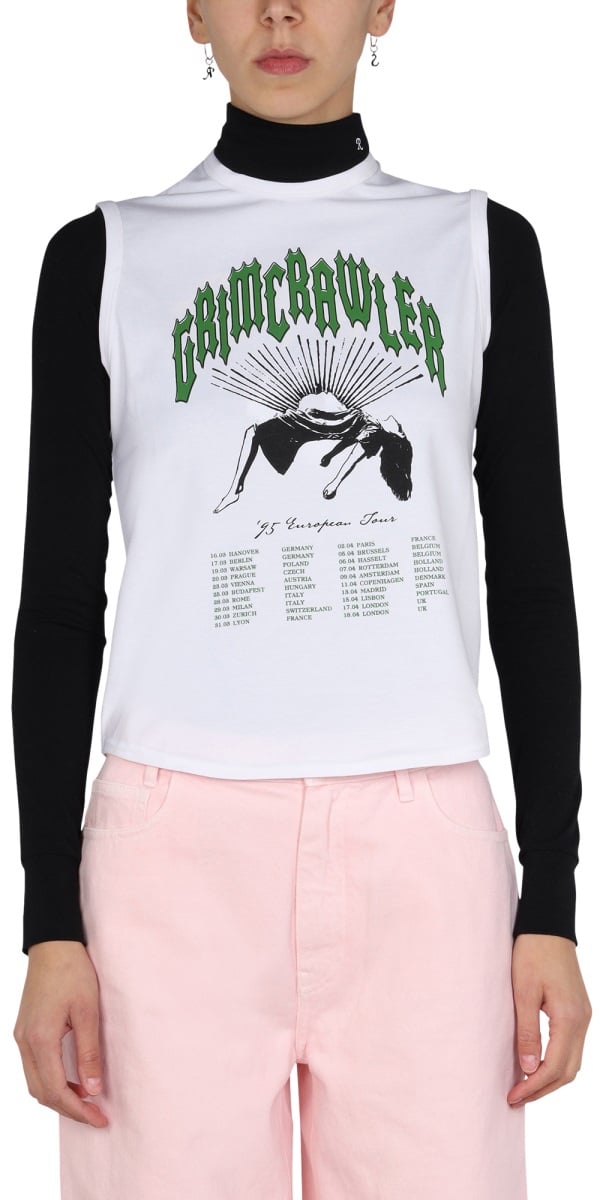 Raf Simons PRINTED TOP Wit