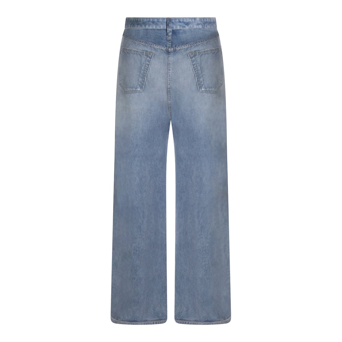 Rag & Bone High-Waisted Wide-Leg Jeans With Classic Five-Pocket Design Grijs
