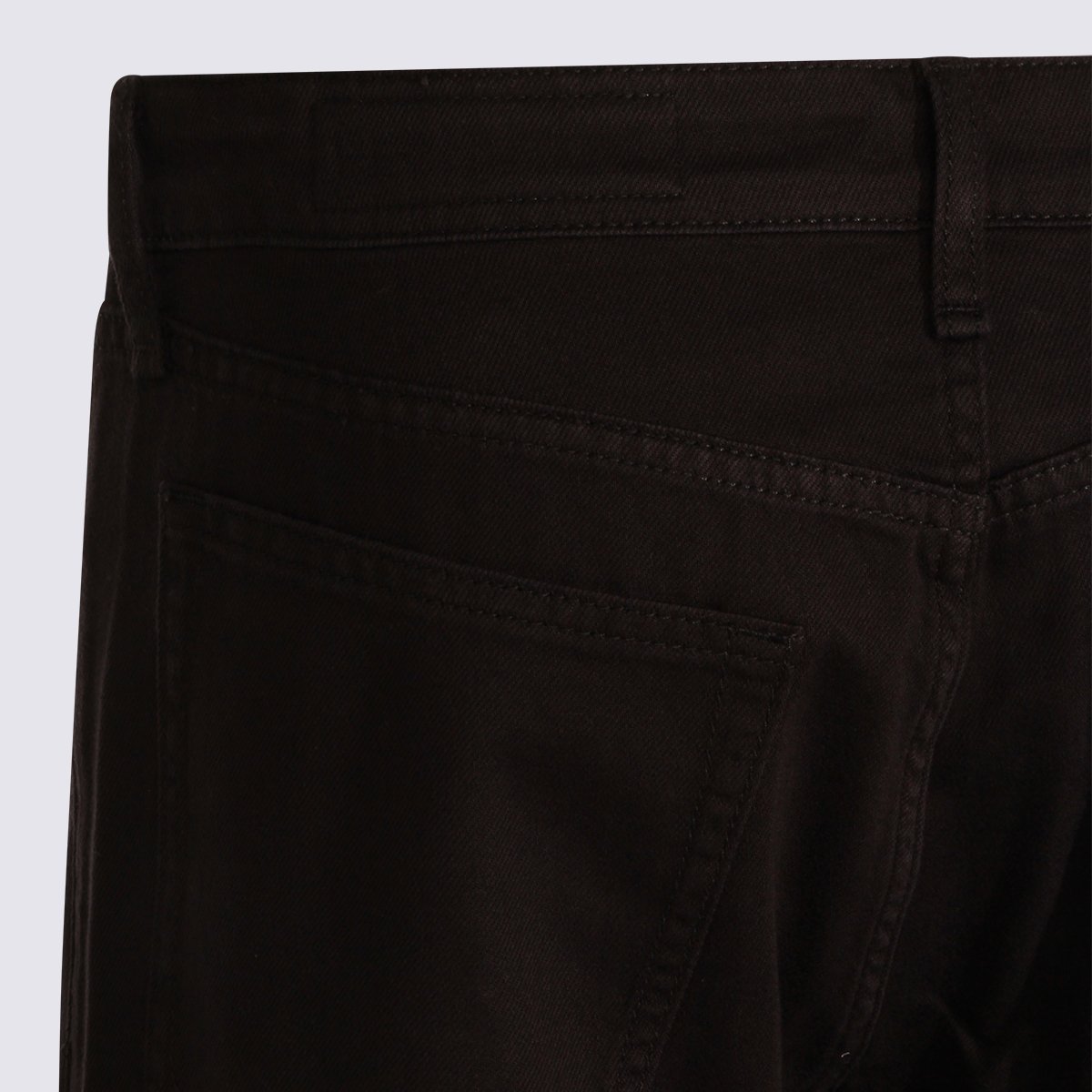 Rag & Bone Straight-Leg Black Jeans With Mid-Rise Waist And Minimalist Design Zwart