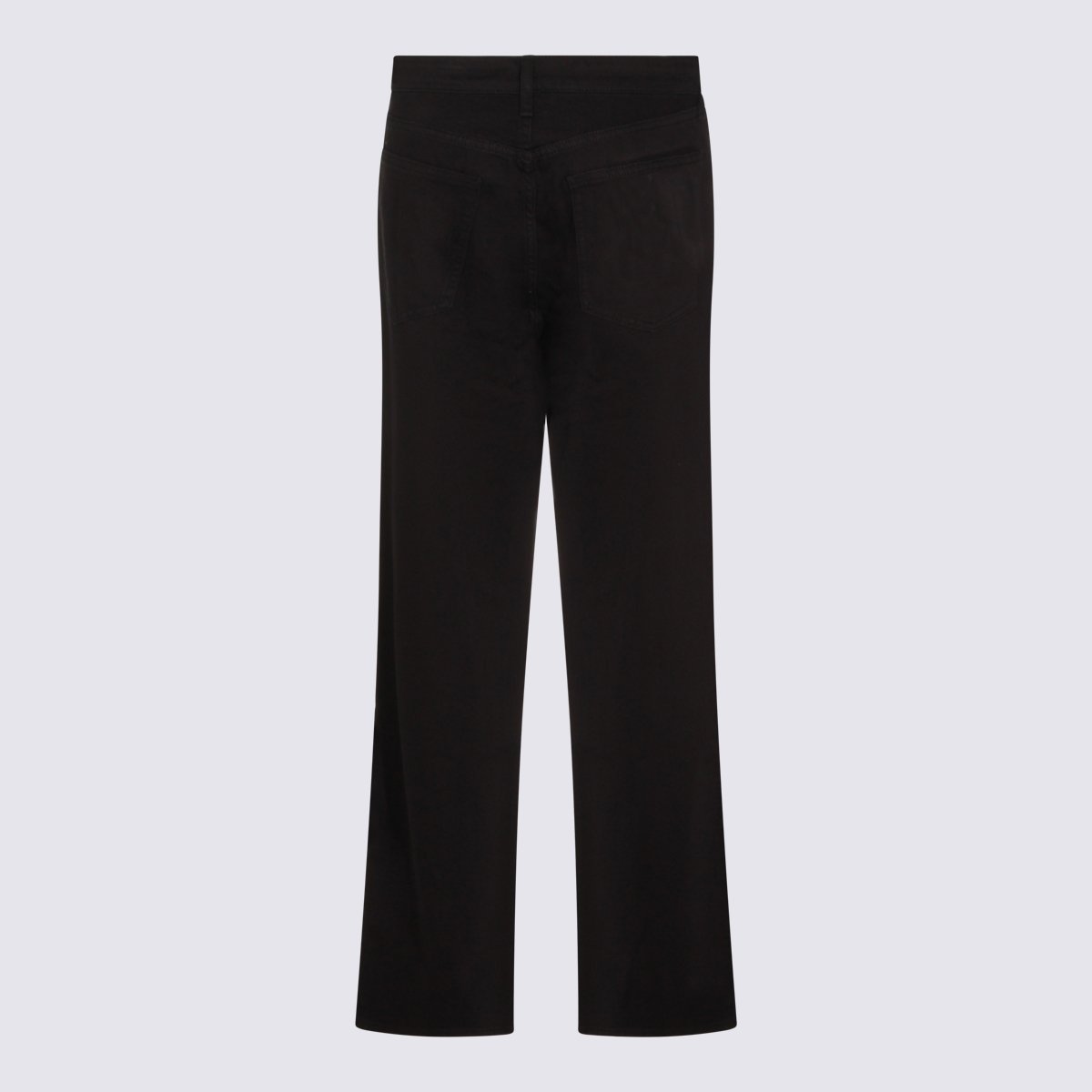 Rag & Bone Straight-Leg Black Jeans With Mid-Rise Waist And Minimalist Design Zwart