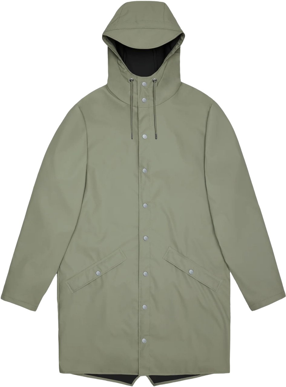 Rains Rains Long Jacket W3 Regenjas Groen 12020 Long Jacket W3 Groen