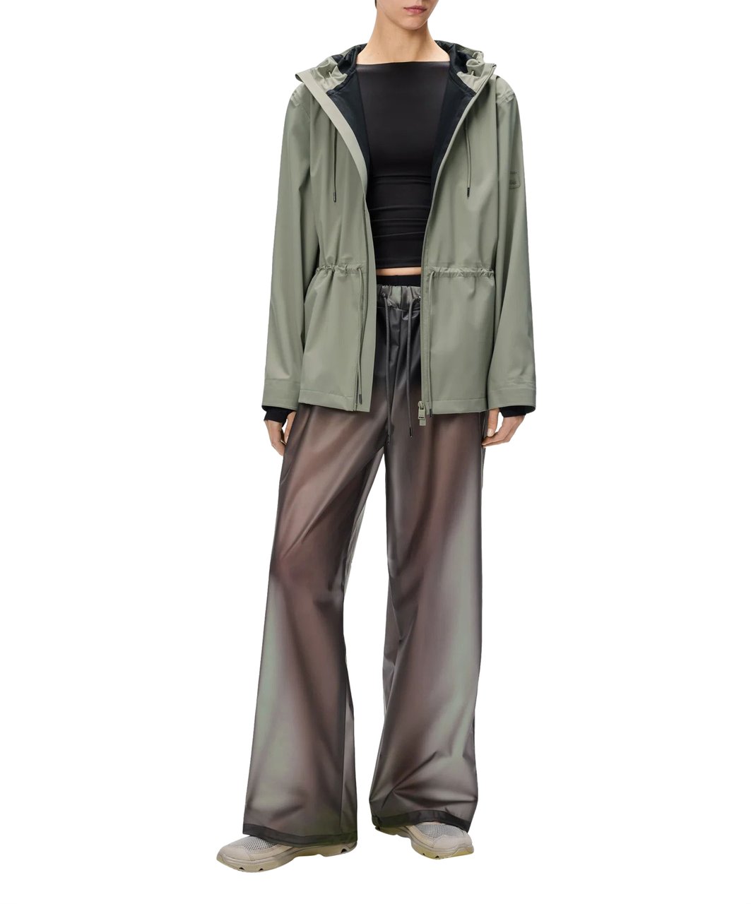 Rains Rains Suva Hardshell String W Jacket Regenjas Groen 12470 Groen