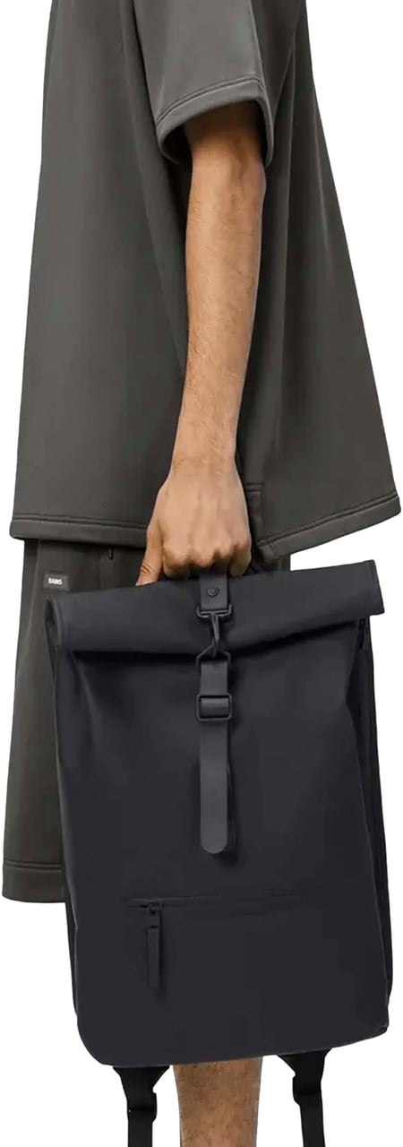 Rains Rolltop Rugzak W3 Zwart