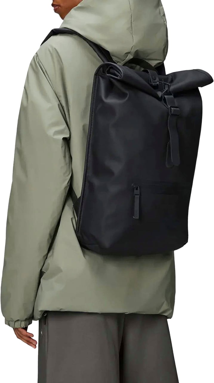 Rains Rolltop Rugzak W3 Zwart