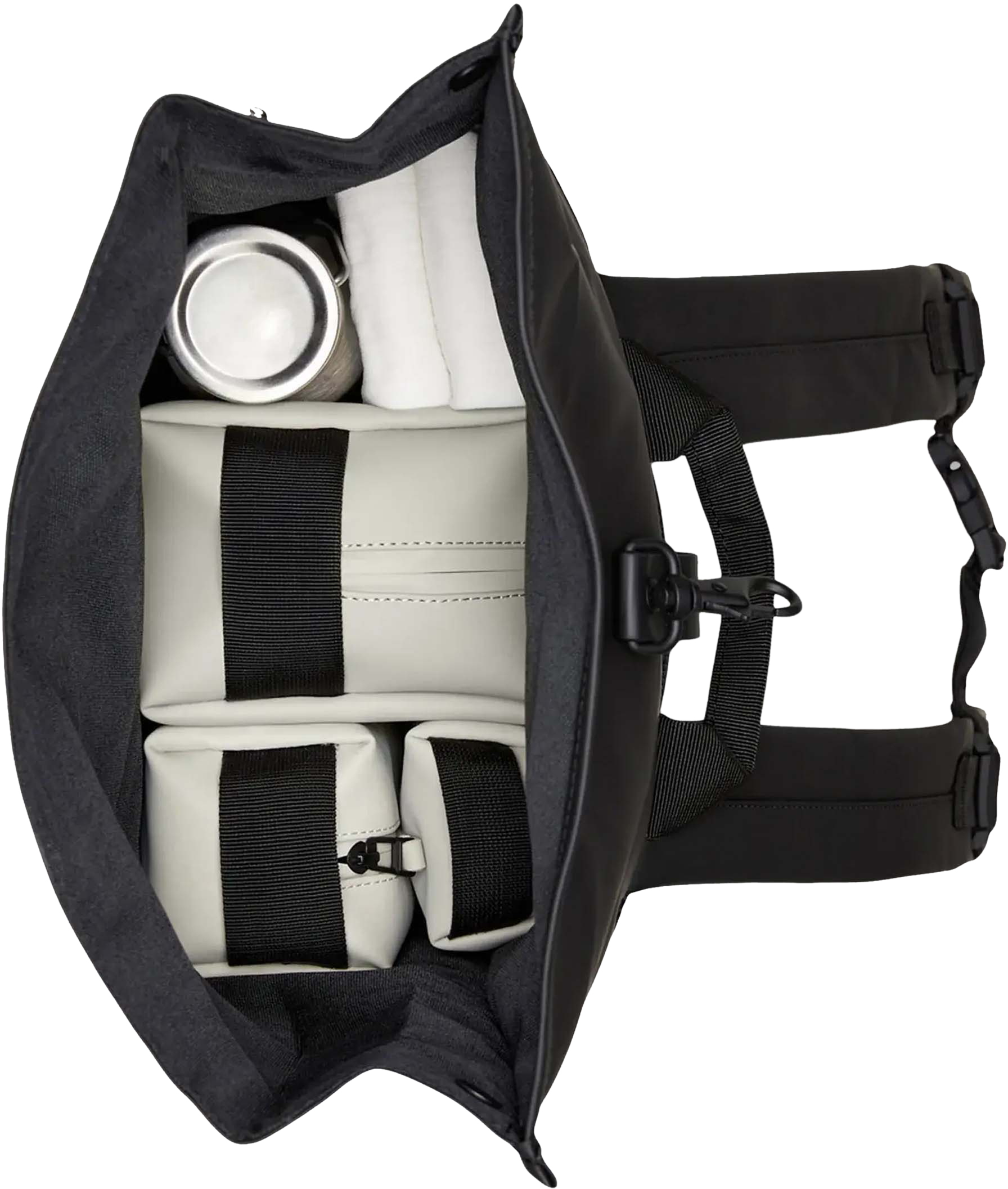 Rains Rolltop Rugzak W3 Zwart