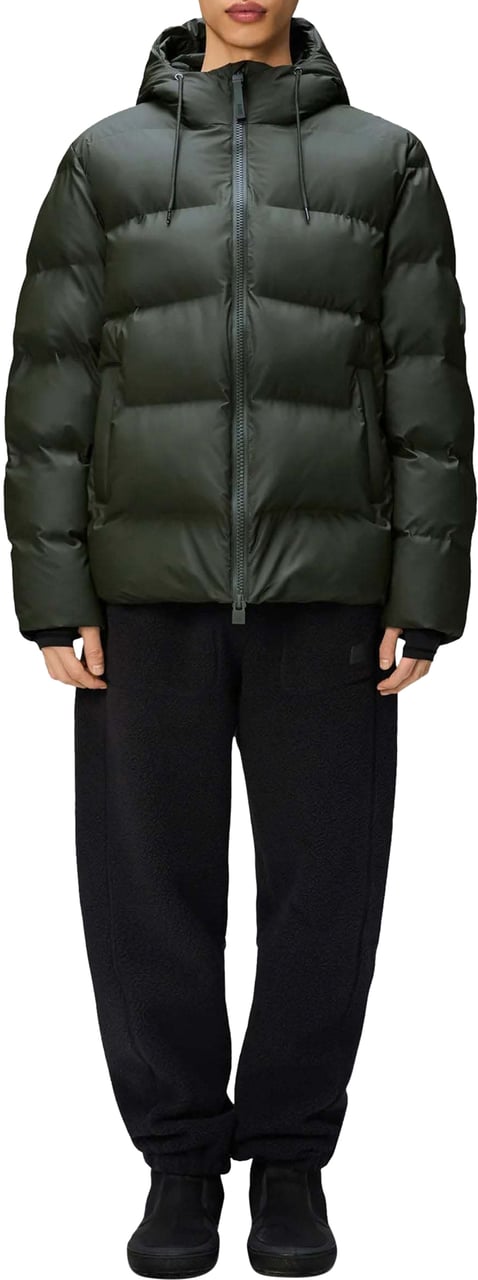 Rains Alta Puffer Jas W3T3 Groen