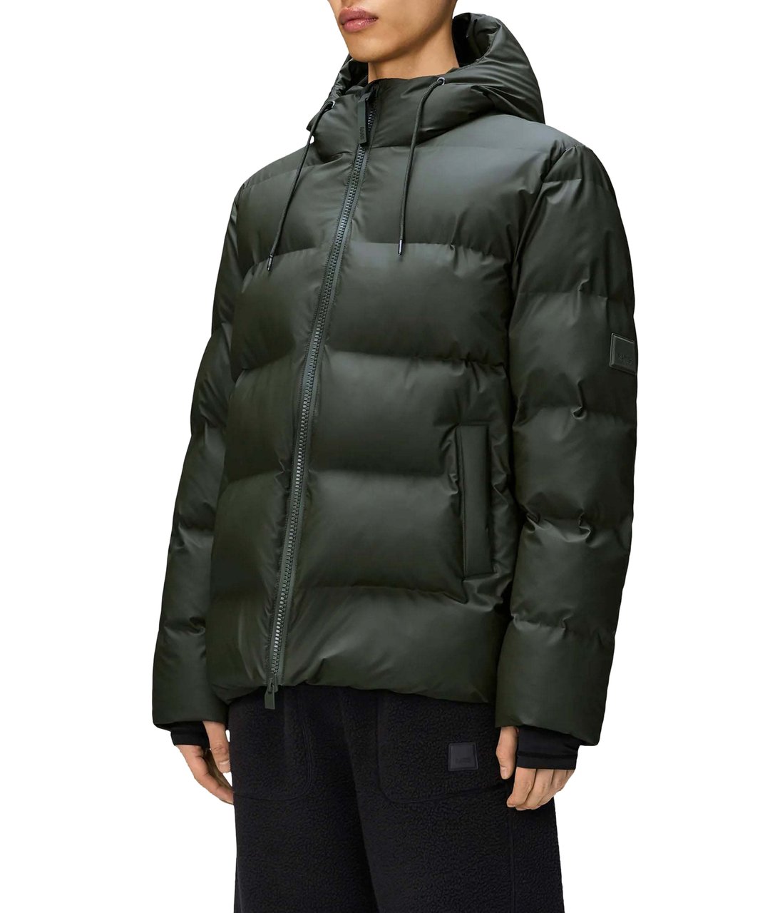 Rains Alta Puffer Jas W3T3 Groen