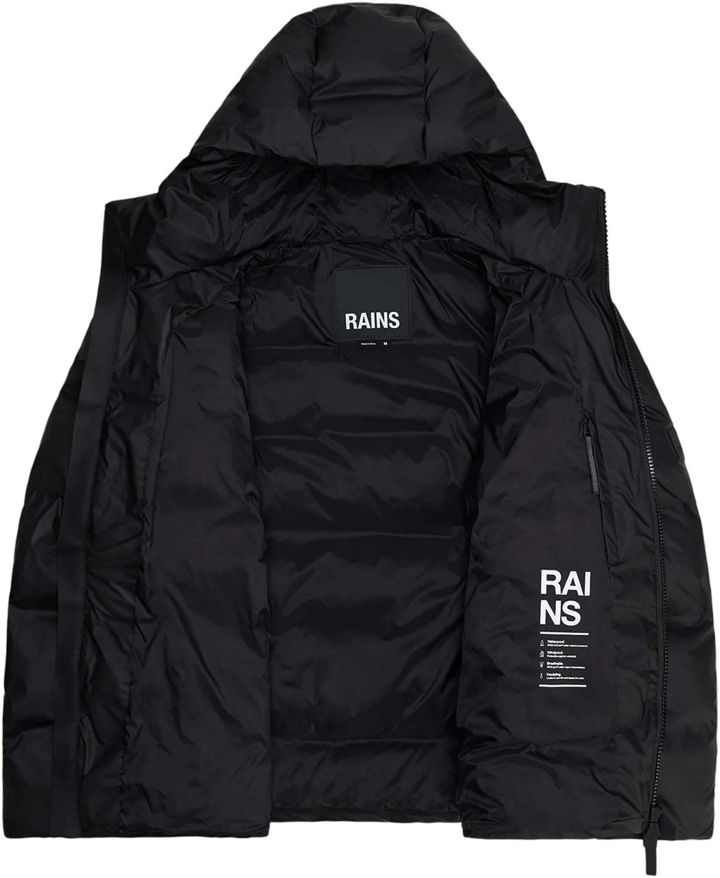 Rains Alta Puffer Jas W3T3 Blauw