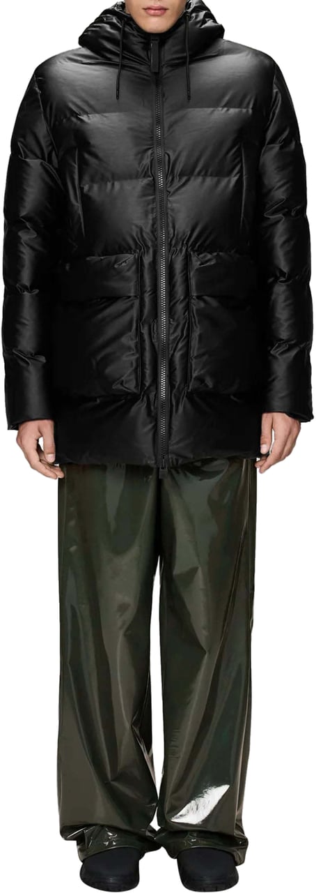 Rains Alta Puffer Cargo Jas W3T4 Zwart