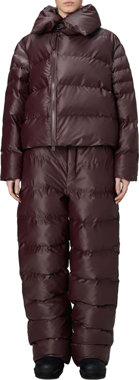 Rains Rains Alta Vision Short Puffer Jacket W3t3 Puffer Jassen Bordeaux 17230 Rood