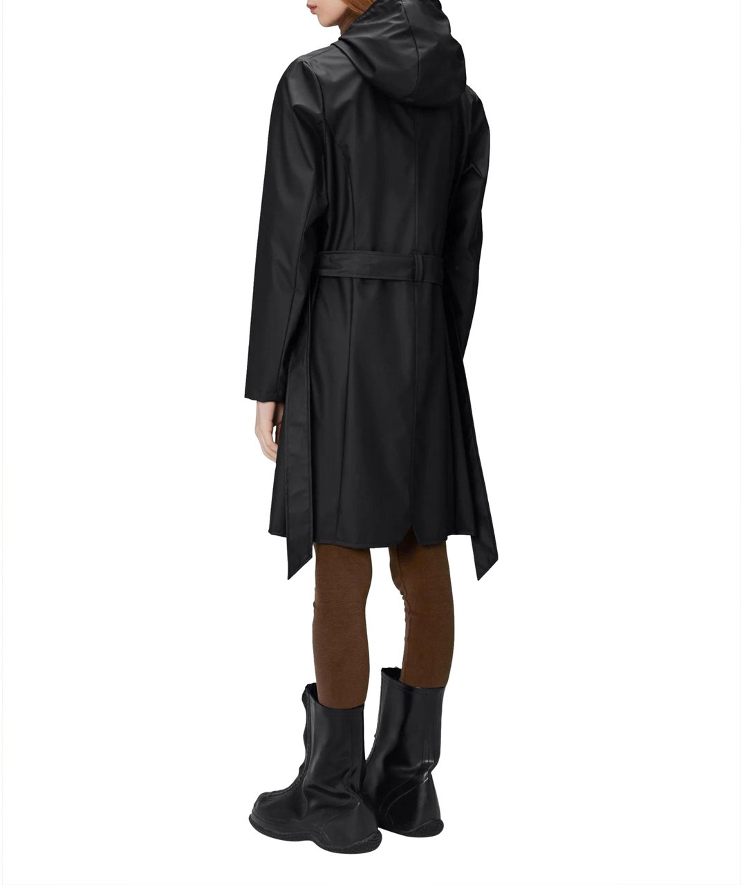 Rains Rains Curve W Trenchcoats Zwart 18130 Curve W Zwart