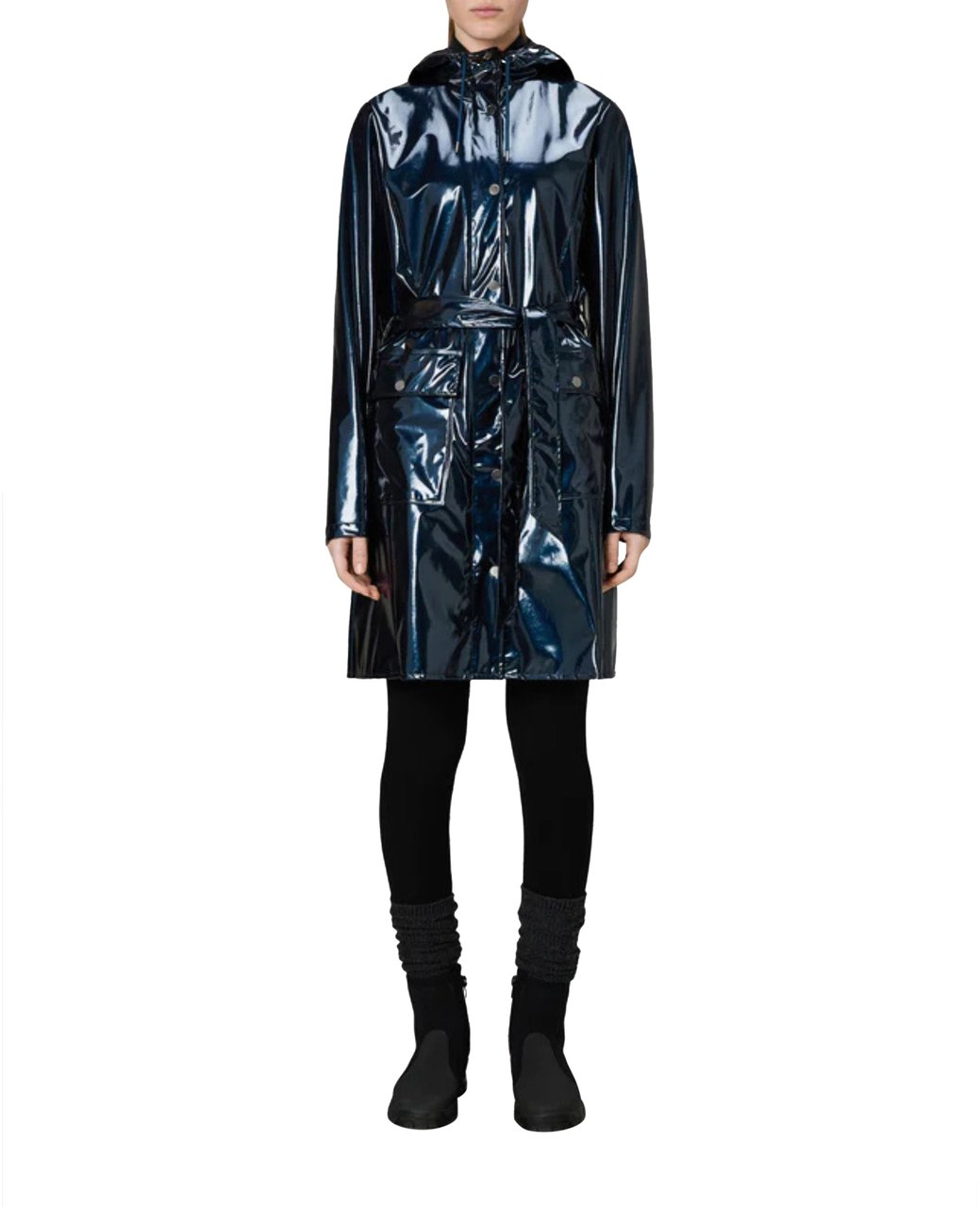Rains Rains Curve W Trenchcoats Blauw 18130 Curve W Blauw
