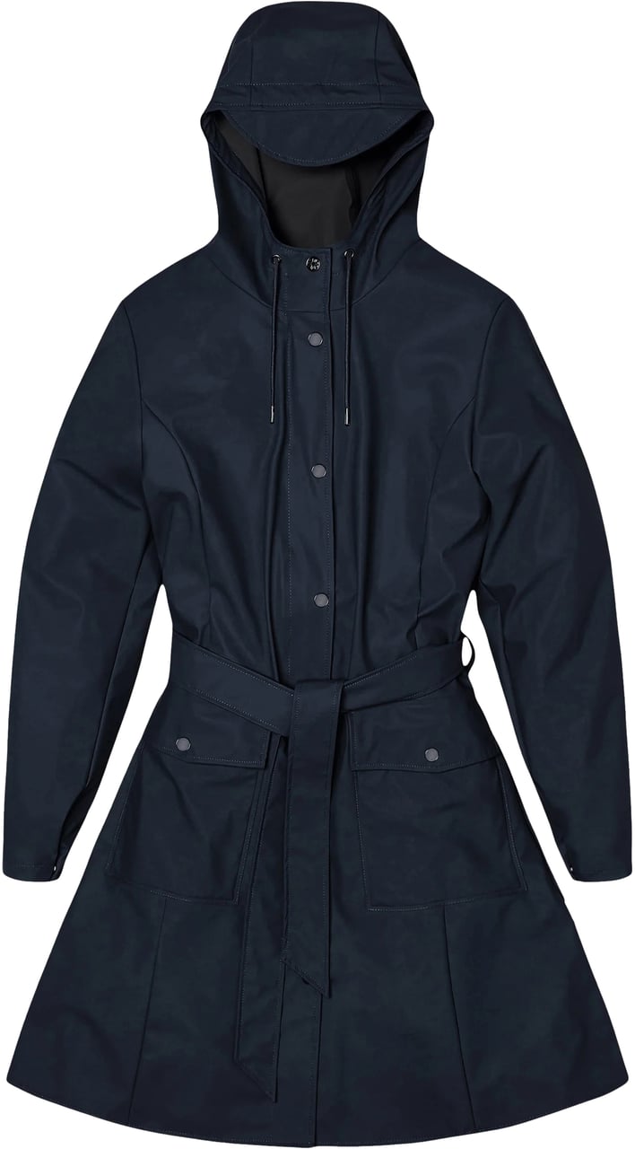Rains Rains Curve W Trenchcoats Donkerblauw 18130 Curve W Blauw