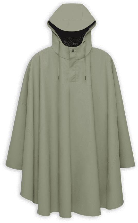 Rains Cape Poncho Drift S Groen