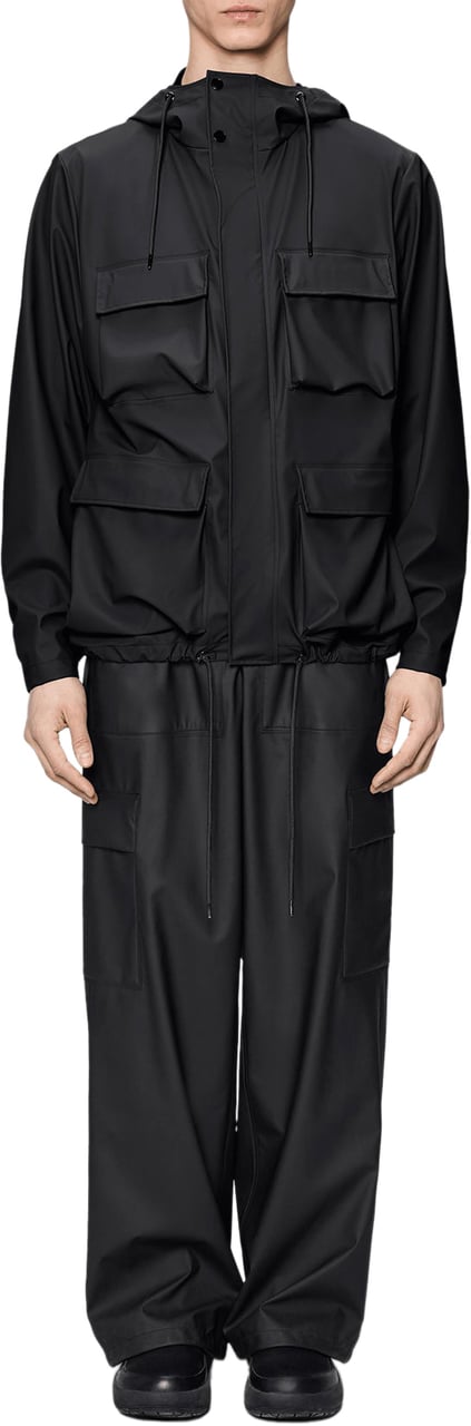 Rains Giacca Pocket Nera Zwart