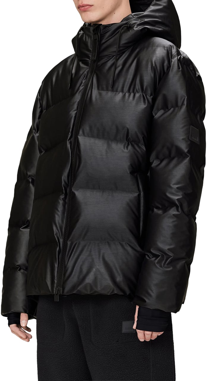 Rains Giacca Puffer Alta W3 Black Grain Divers
