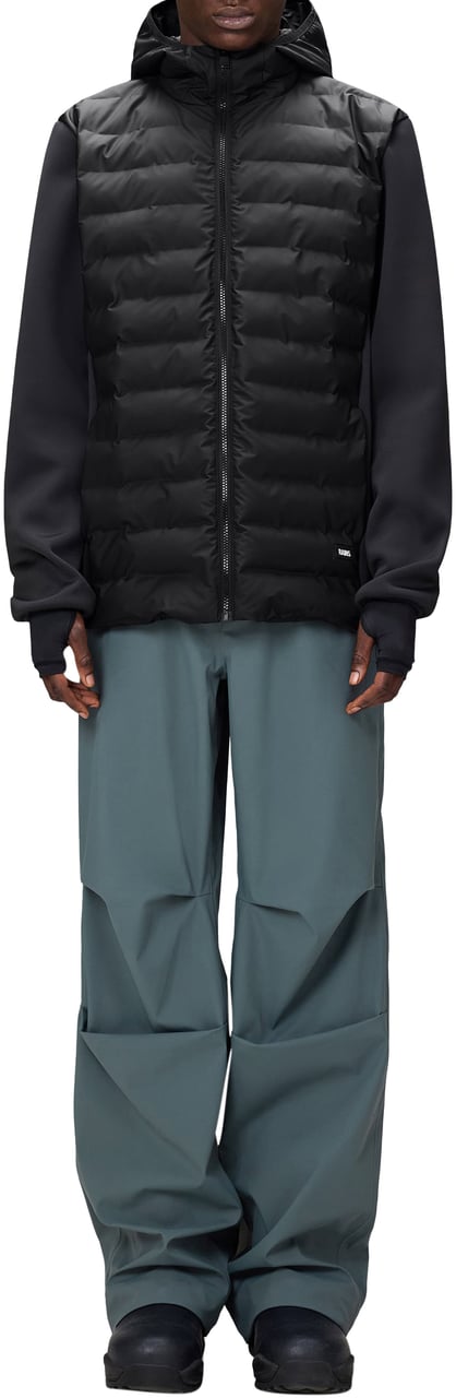 Rains Giacca Safi Fleece Hybrid Nera Zwart