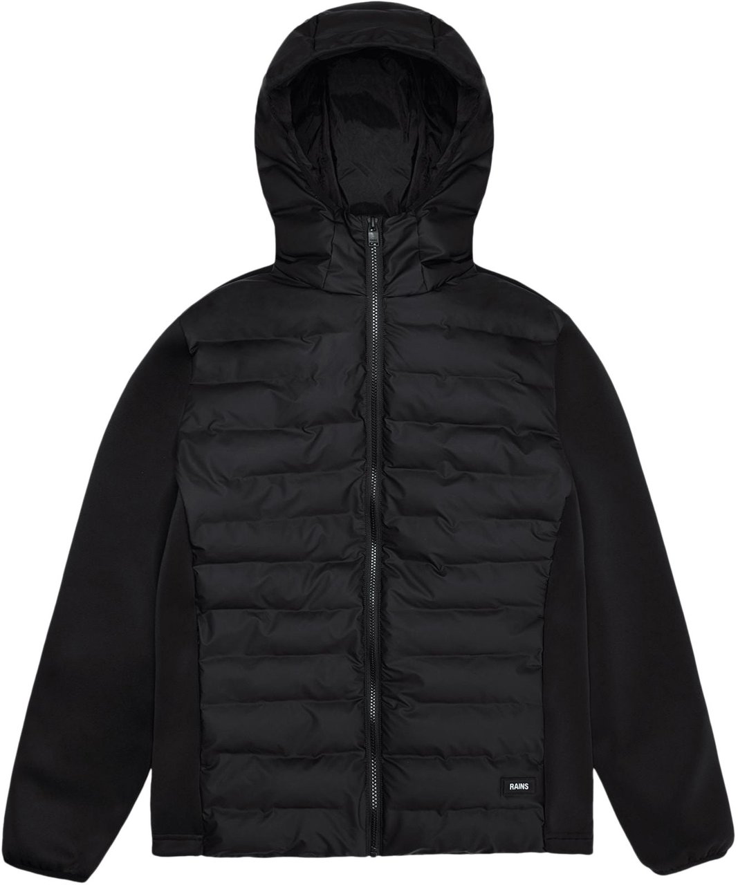 Rains Giacca Safi Fleece Hybrid Nera Zwart