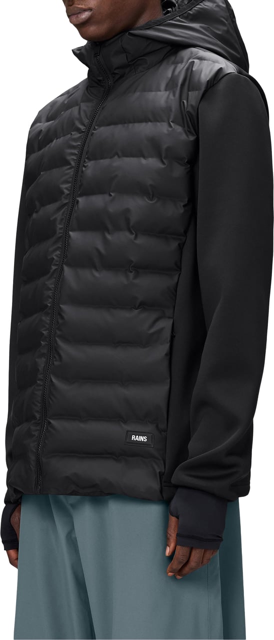 Rains Giacca Safi Fleece Hybrid Nera Zwart