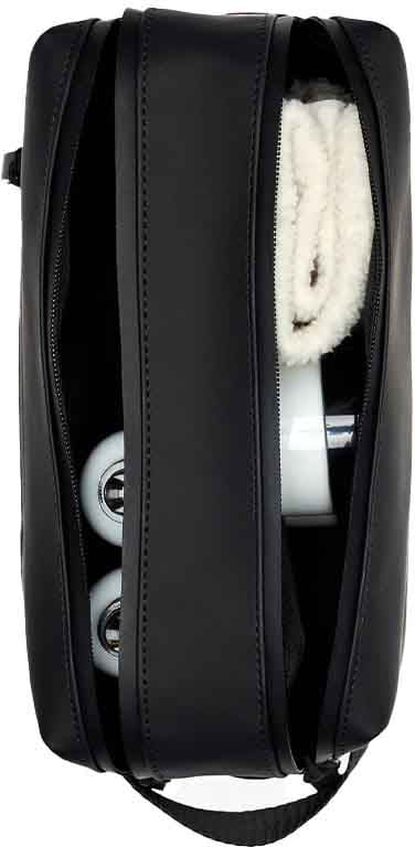 rains 2 zip wash polyester noir Zwart