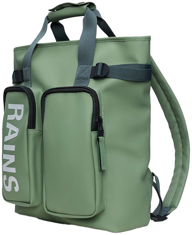 Rains rains texel tote backpack polyester well Groen