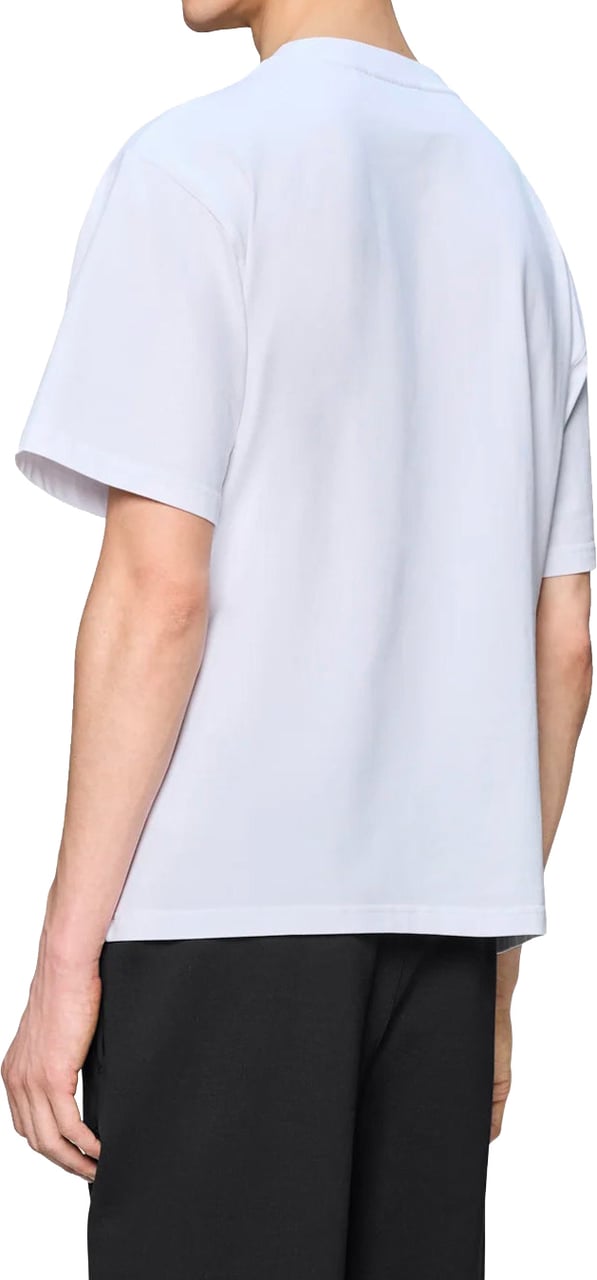 Rains T-Shirt Classic Blurred Bianca Blauw