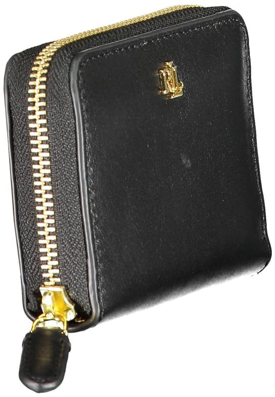 Ralph Lauren Ralph Lauren Nero Leather Women Wallet Zwart