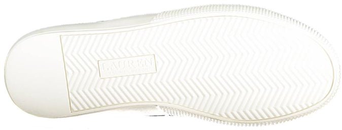 Ralph Lauren Blue Leather Women Sneaker Blauw