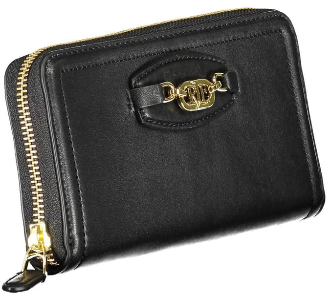 Ralph Lauren Ralph Lauren Black Polyurethane Women Wallet Zwart