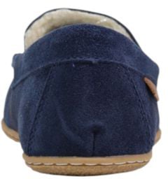 Ralph Lauren Blue Suede Leather Slippers Blauw