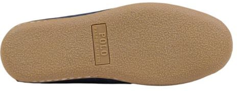 Ralph Lauren Blue Suede Leather Slippers Blauw