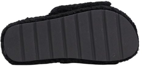 Ralph Lauren Black Textile Slippers Zwart