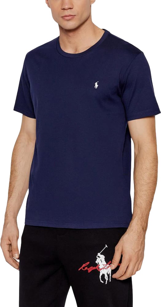 Ralph Lauren Blue Cotton T-Shirt Blauw